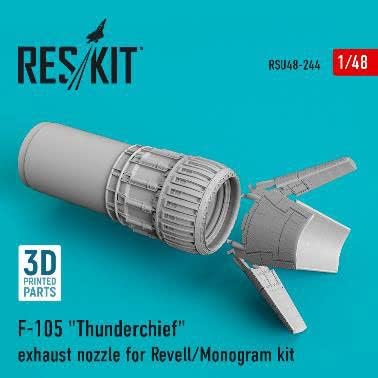 Lesskit 1/48 Republic F-105 Thunder Chief Afterburner (for Level Monogram) Plastic Model Parts RSKU48-0244 customer photo 1