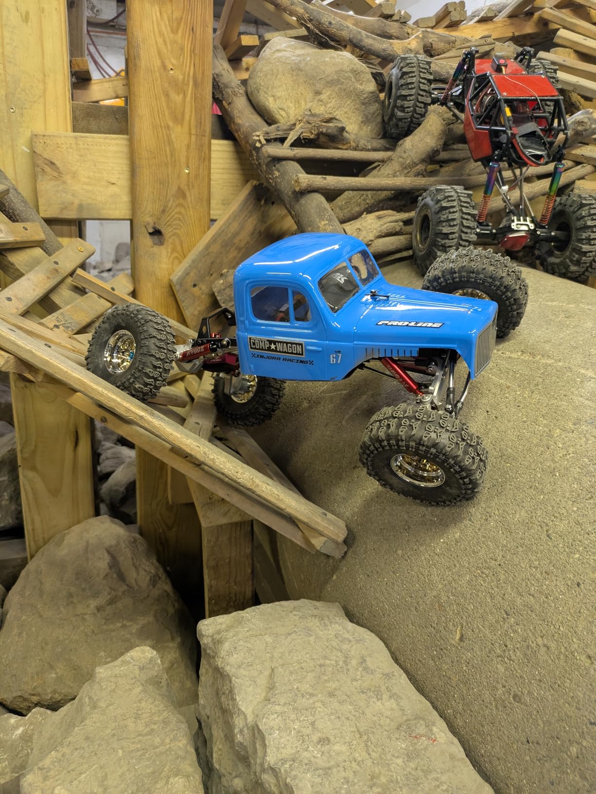 Carbon Fiber Battery Tray ESC Receiver Mount for 1/10 SCX10 RC Crawler Cheater Rigs LCG Chassis Lower Center of Gravity Rails customer photo 1