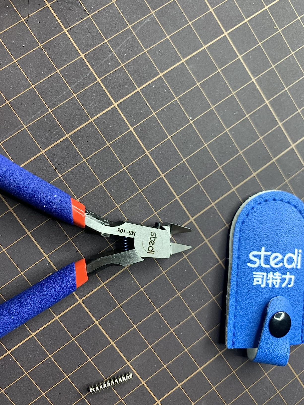stedi Model Nippers,Model Tools for Advancers,Ultra-thin Single Blade,Sprue Cutter for Plastic Model Building,Hyper Precision Nippers,5-inch Non-slip Grip,Gundam Nippers customer photo 1