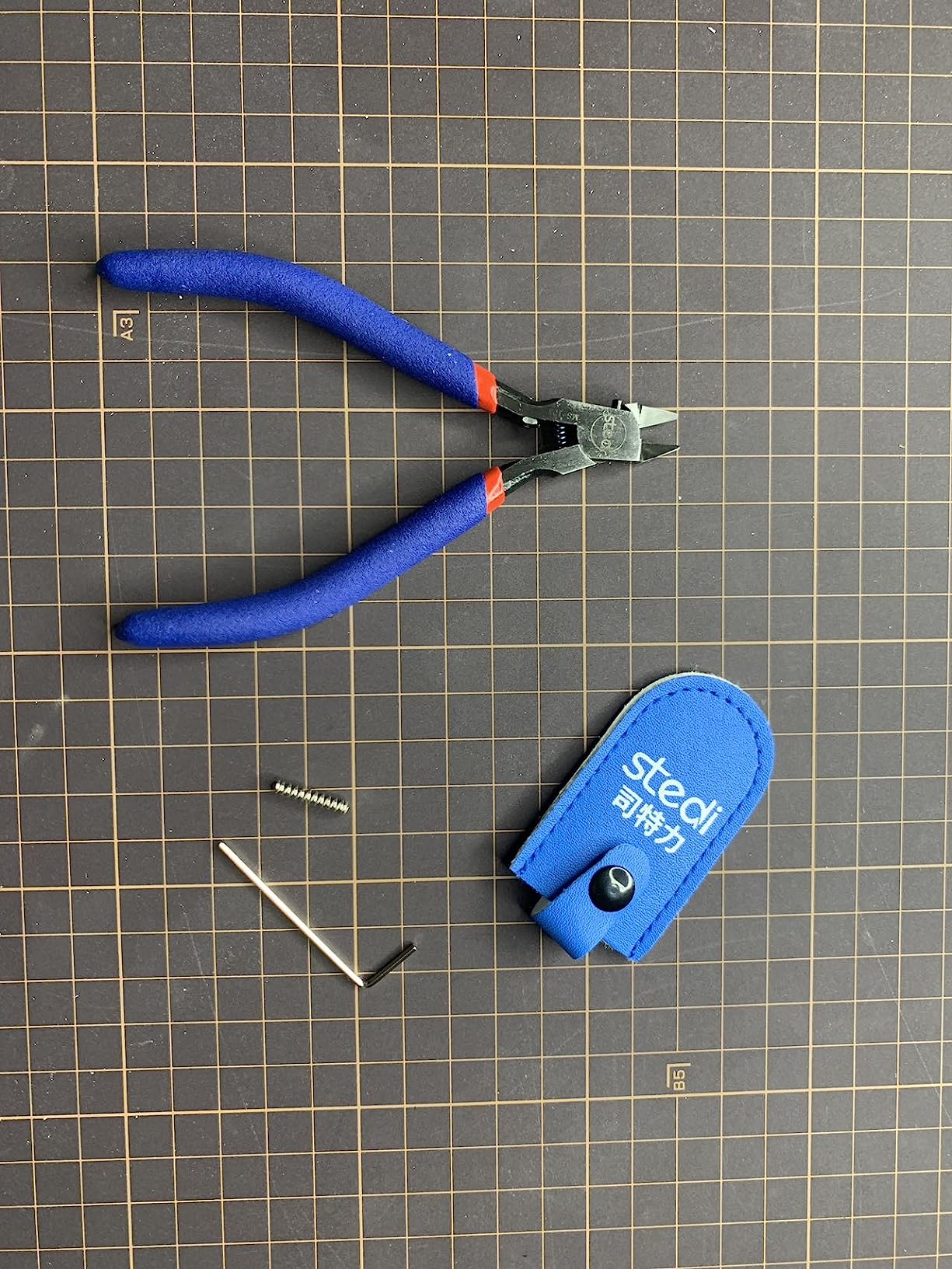 stedi Model Nippers,Model Tools for Advancers,Ultra-thin Single Blade,Sprue Cutter for Plastic Model Building,Hyper Precision Nippers,5-inch Non-slip Grip,Gundam Nippers customer photo 2