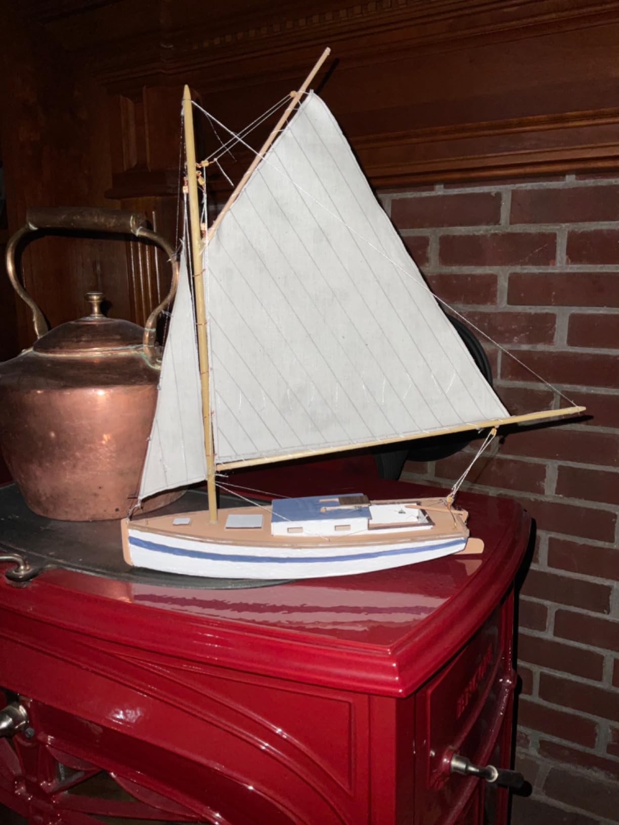 Midwest Chesapeake Bay Flattie Ship Wooden Ship Model Building Kit for Adults DIY Woodcraft Self Assembly customer photo 1