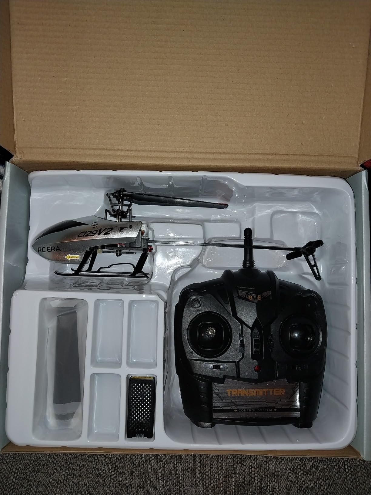 GoolRC C129 V2 RC Helicopter, 4 Channel Remote Control Helicopter with 6-Axis Gyro, 2.4GHz RC Aircraft with 3D Flips, Altitude Hold, One Key Take Off/Landing and 3 Batteries for Adults and Beginners customer photo 1