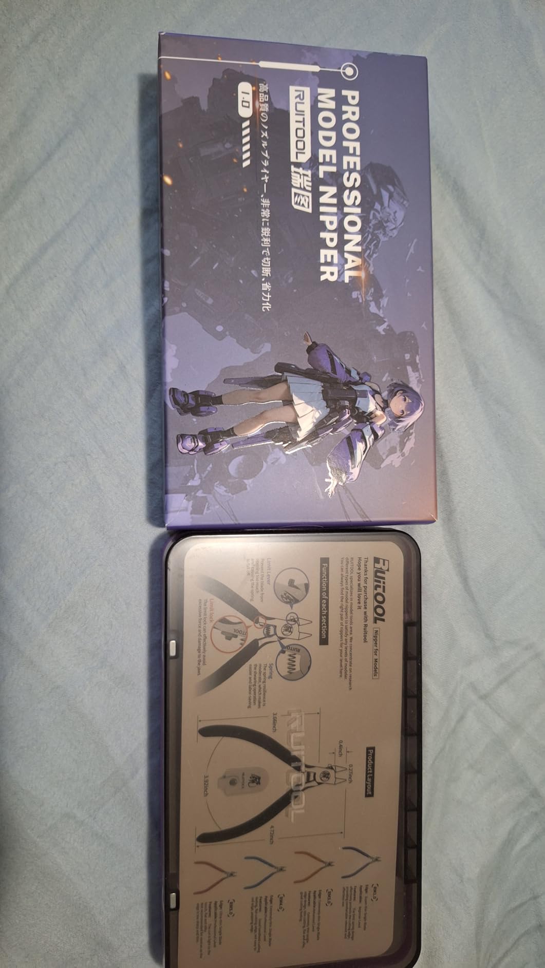 RUITOOL Model Nippers, Model Tools for Beginners to Repair and Fix Plastic Models, Ultra-thin Single-edged Non-slip Grip, 4.7 Inch Sharp Cutters for Model Building customer photo 1