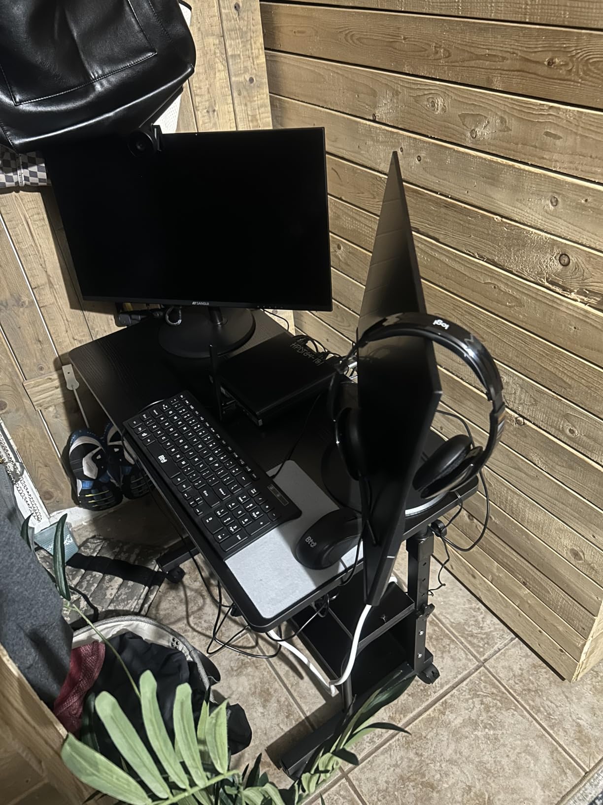 Portable Rolling Desk on Wheels Adjustable Height Desks for Small Spaces, 32