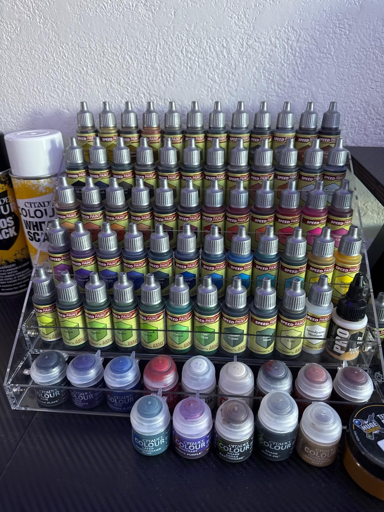 The Army Painter Speedpaint 2.0 Mega Set Combo, 50 Dropper Bottles of Non Toxic Acrylic Contrast Paint 18ml for Wargaming, Incl. 1 Paint Palette and 2 Army Painter Brushes customer photo 1
