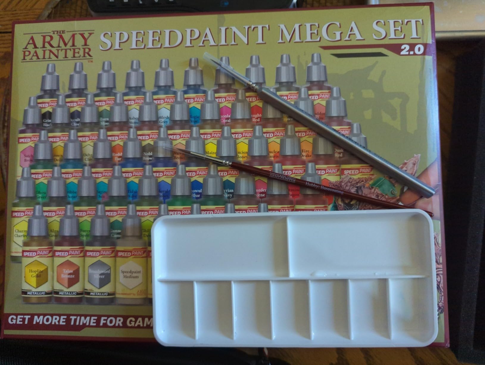 The Army Painter Speedpaint 2.0 Mega Set Combo, 50 Dropper Bottles of Non Toxic Acrylic Contrast Paint 18ml for Wargaming, Incl. 1 Paint Palette and 2 Army Painter Brushes customer photo 2