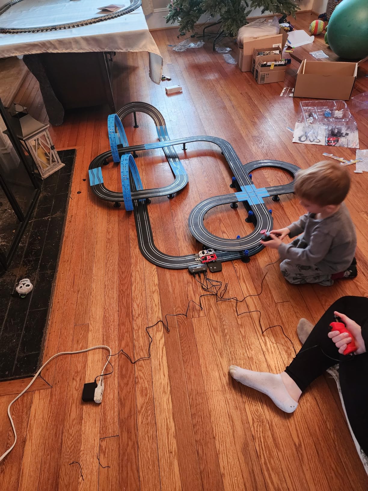 AGM MASETCH High Speed Series Tram Dual Track Set with 4 Vehicles Official Licensed Slot Car Racing customer photo 1