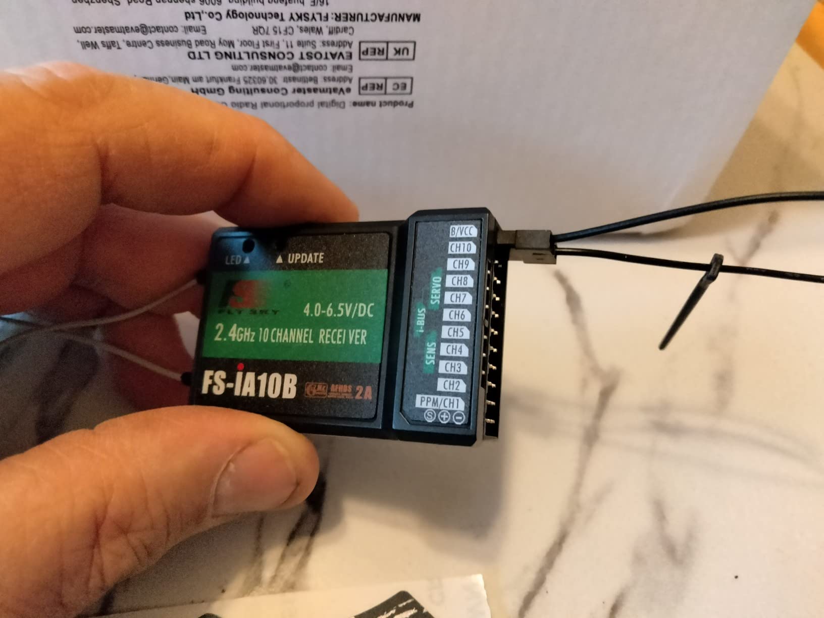 FS-i6X 10 Channels RC Transmitter and Receiver FS-iA10B 2.4GHz Fly AFHDS2A Sky Radio Control System for FPV Drone customer photo 2