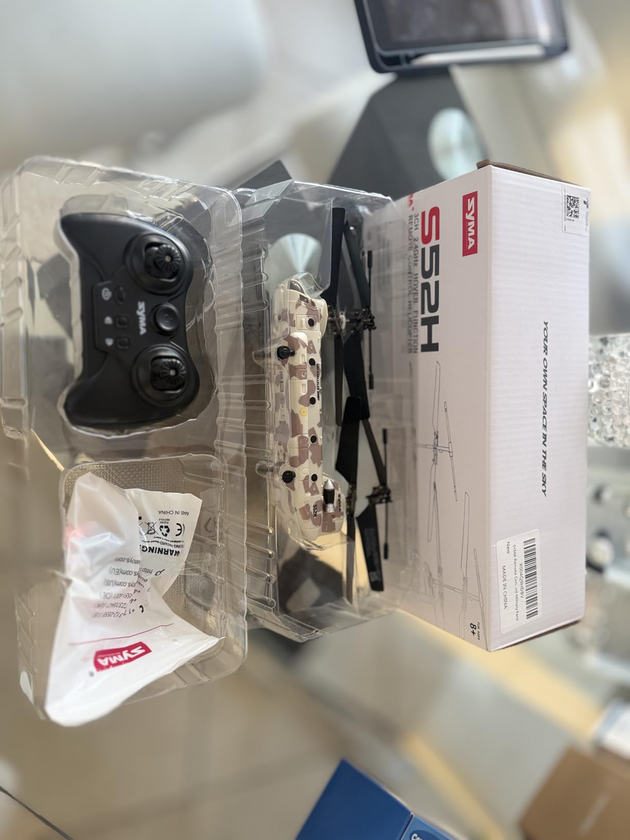 SYMA Remote Control Helicopter, S52H Military Transport RC Helicopter with Altitude Hold, One Key take Off/Landing, LED Light, Low Battery Reminder, Army Toys for Kids and Military Fans customer photo 1