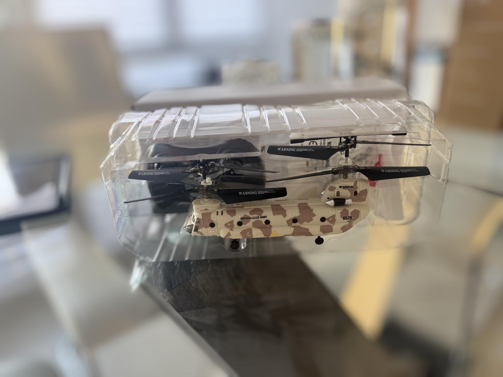 SYMA Remote Control Helicopter, S52H Military Transport RC Helicopter with Altitude Hold, One Key take Off/Landing, LED Light, Low Battery Reminder, Army Toys for Kids and Military Fans customer photo 2