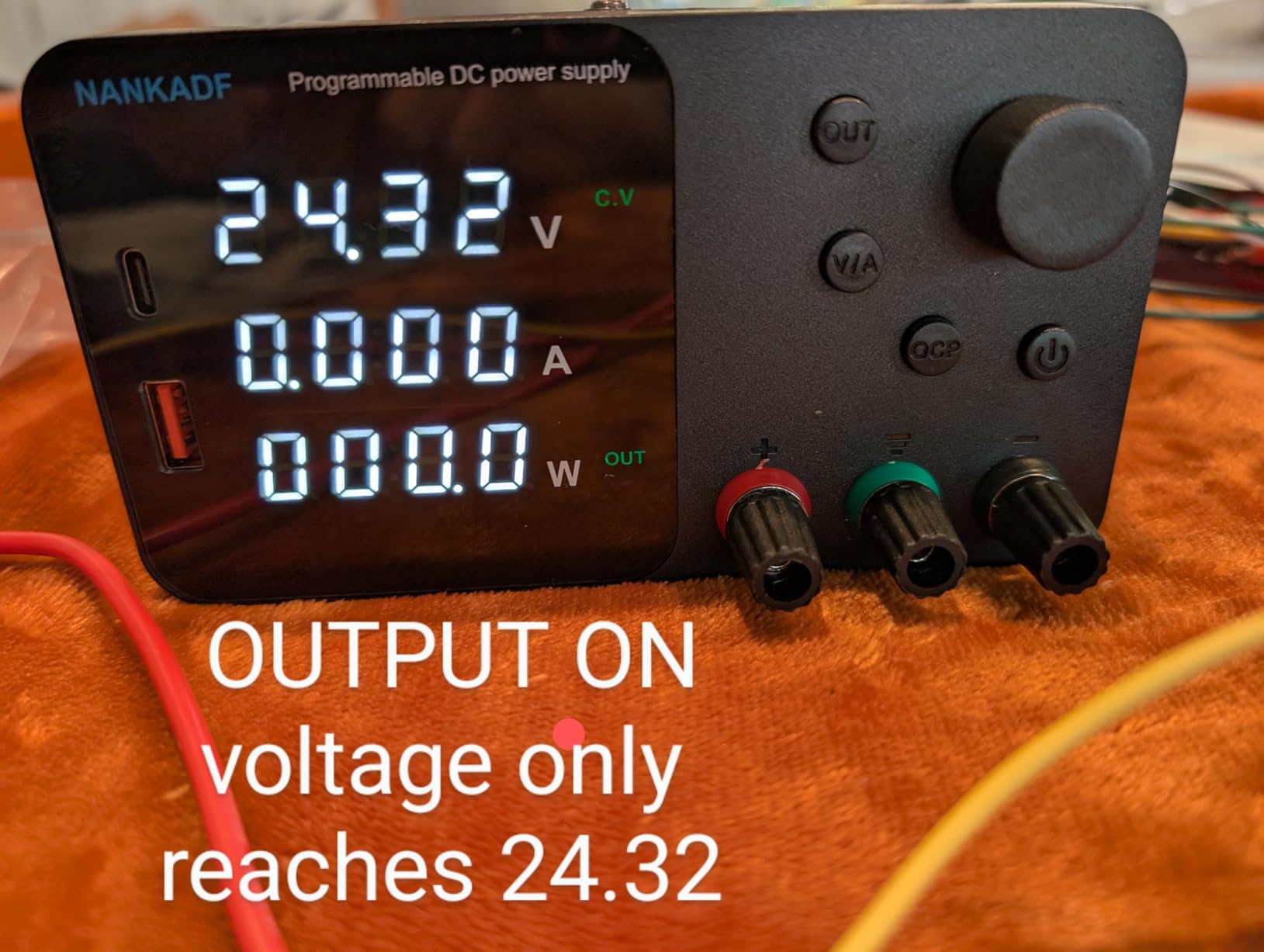DC Power Supply, 30V 10A Bench Power Supply with Encoder Adjustment, 5V/3.6A USB&Type-C Quick-Charge, Adjustable Power Supply with Output Enable/Disable Button, Short Circuit Alarm(0-30V 0-10A) customer photo 2
