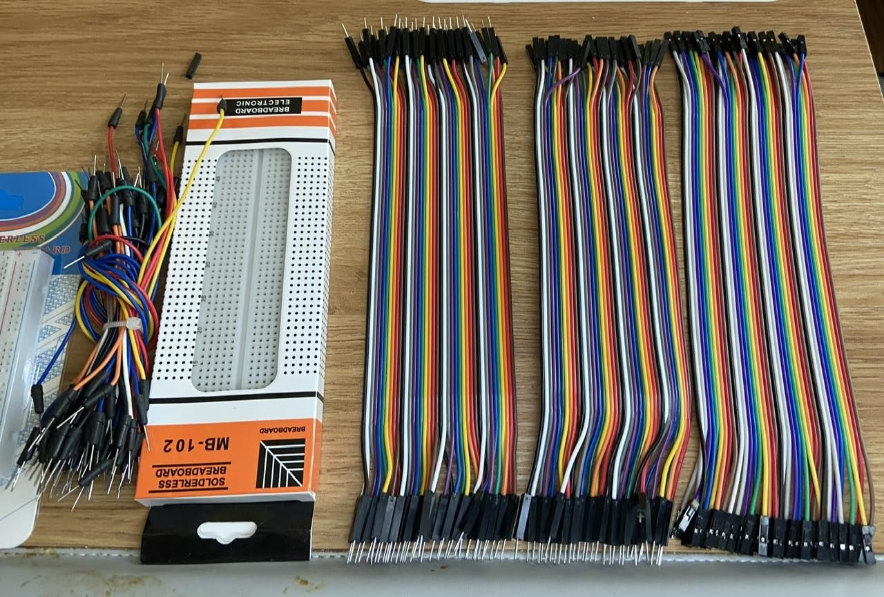 Solderless Electronics Breadboard Jumper Wires Kit 400 830 Tie Point Breadboard 14Values Solid Jumper Wire 126pcs U-Shape Male to Male Bread Board Cable Wire Ribbon Cables customer photo 1