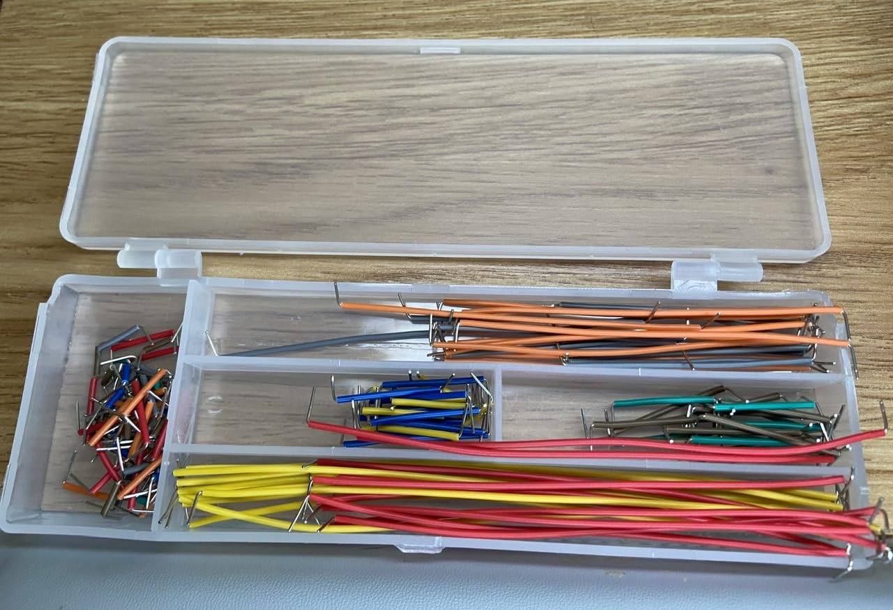 Solderless Electronics Breadboard Jumper Wires Kit 400 830 Tie Point Breadboard 14Values Solid Jumper Wire 126pcs U-Shape Male to Male Bread Board Cable Wire Ribbon Cables customer photo 2