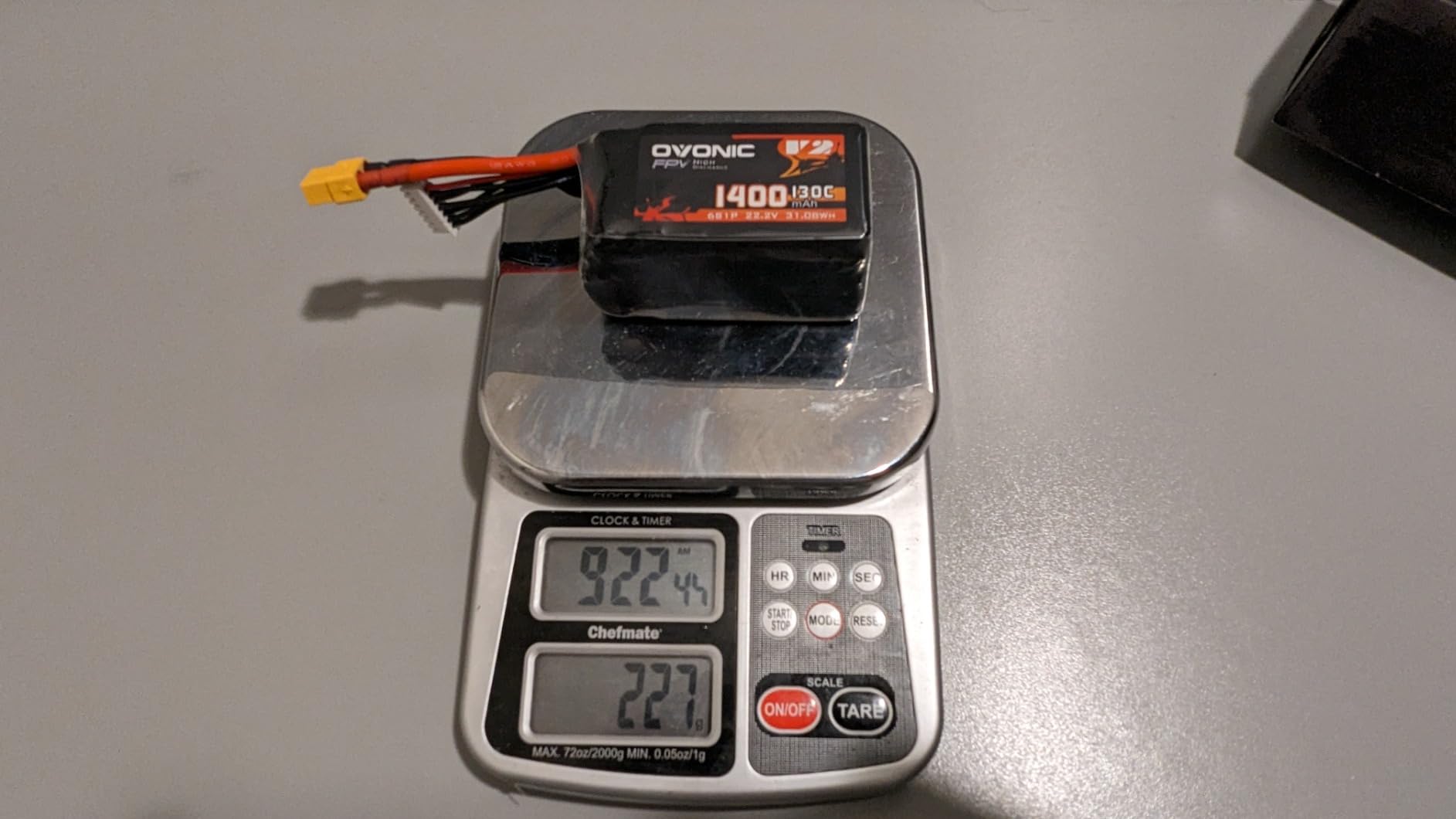 OVONIC 130C 6S 1400mah Lipo Battery 22.2V Pack with XT60 Plug for FPV Racing(2pcs) customer photo 2