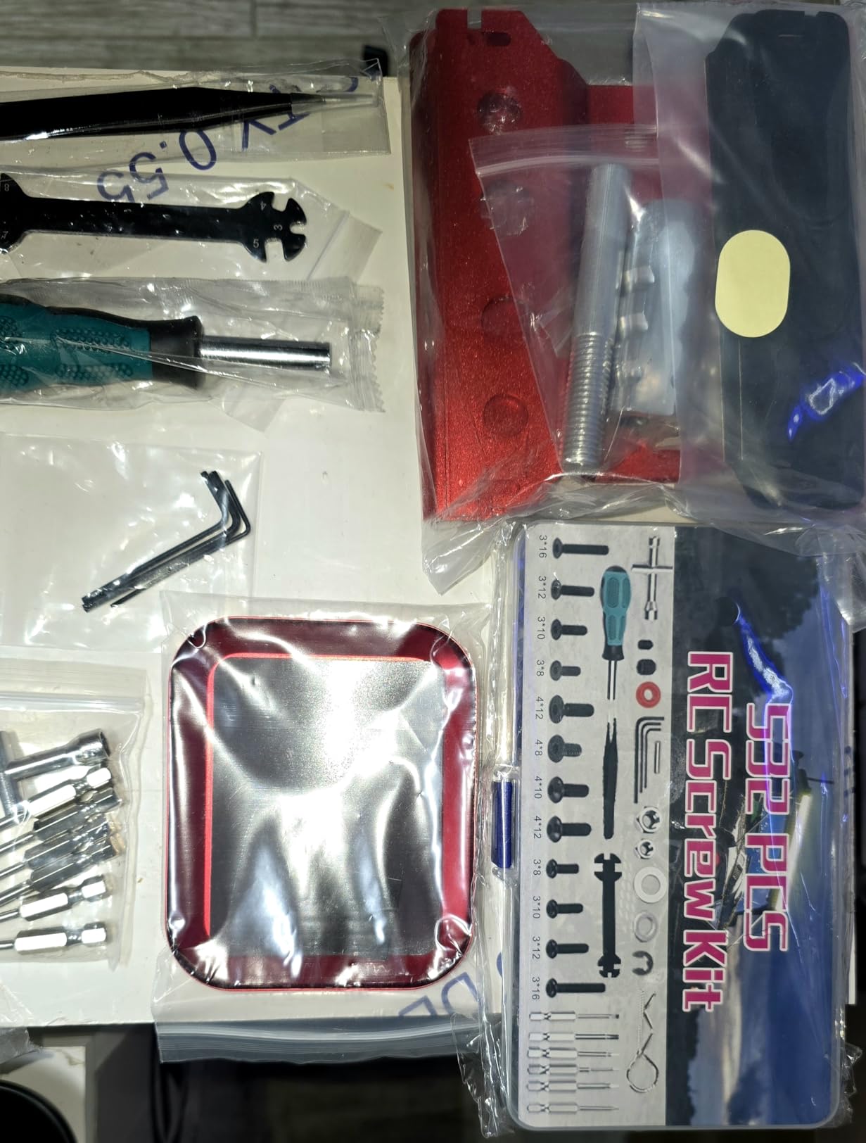 RC Car Repair Work Stand 532 PCS RC Screw Kit and RC Repair Kit for Arrma Redcat Traxxas Axial HPI Losi 1/8 1/10 1/12 1/16 Scale RC Cars Trucks Crawler customer photo 2