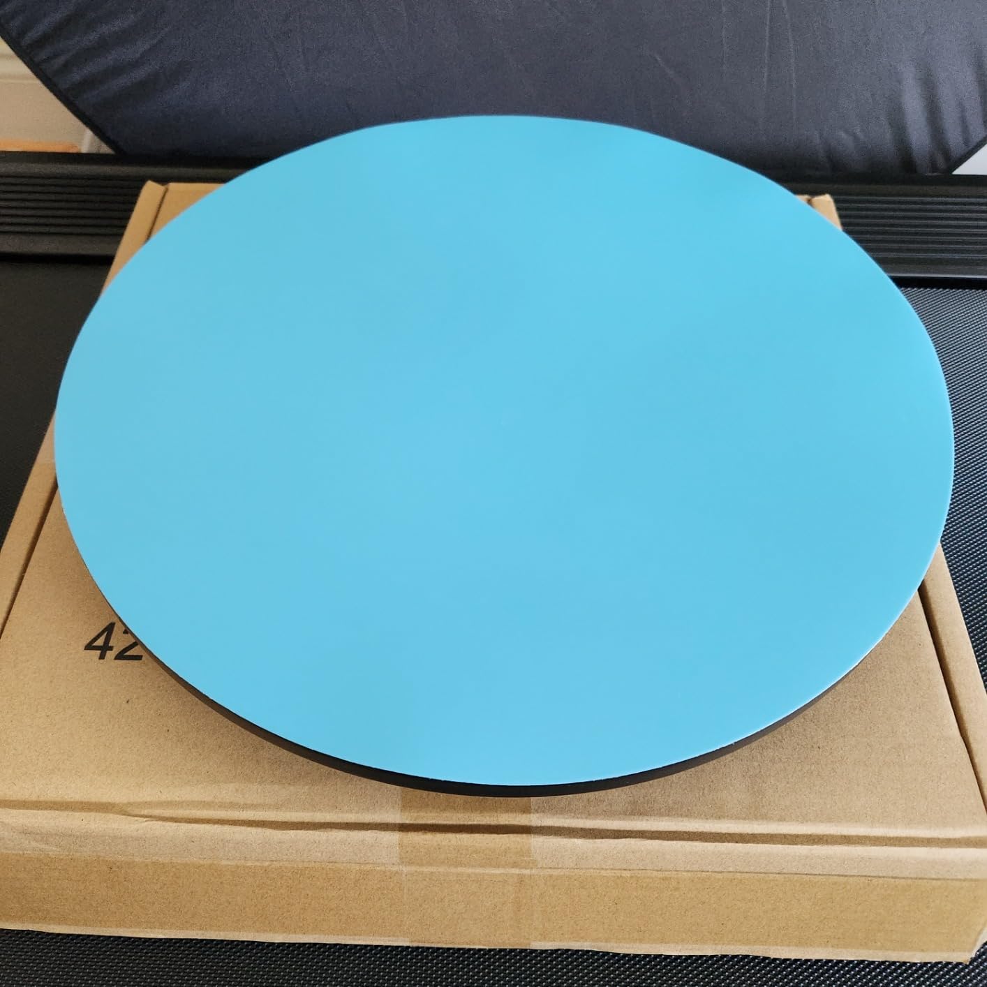 Photography Turntable 16.5inch/220lbs, Powered USB Power Supply Motorized Rotating Display Stand 360 Degree with Remote Control Electric Turntable for Products Photo or Short Video (Black) customer photo 2
