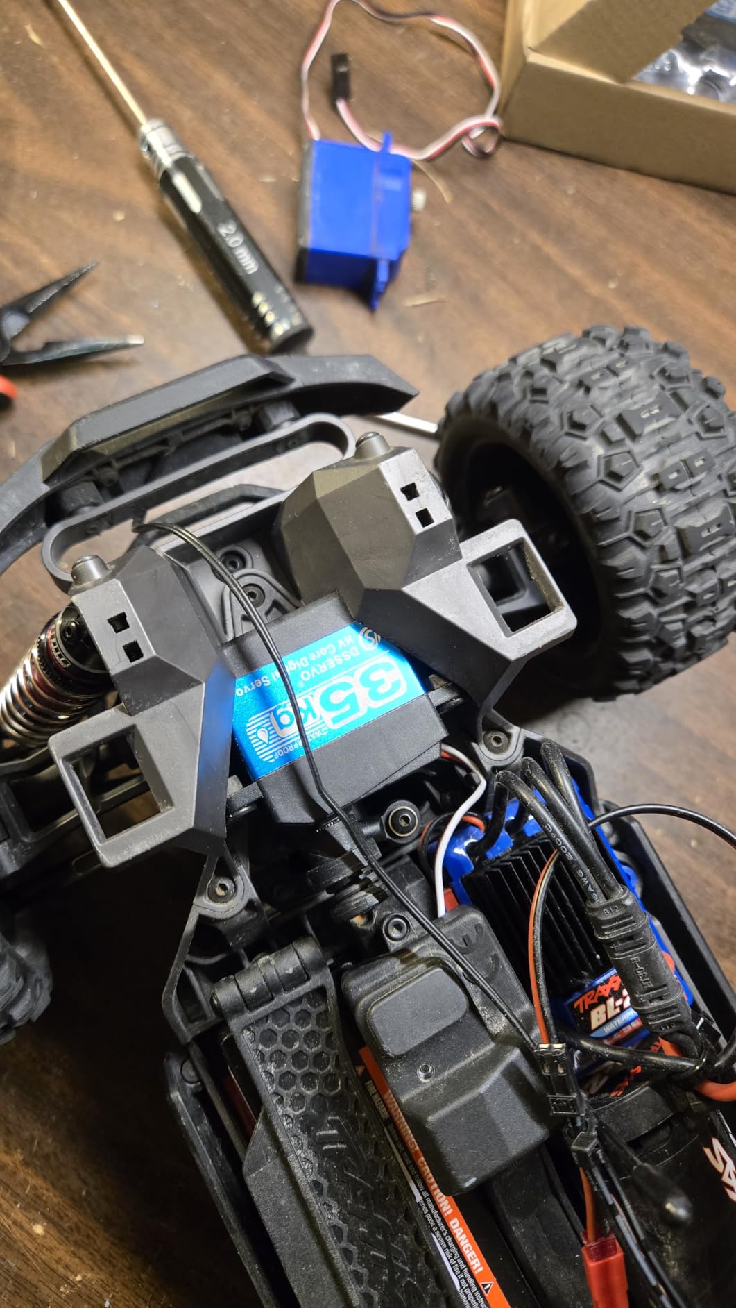 Pack of 2 RC Servo 35KG Steering Servo 7.4V Digital Motor Stainless Steel Gear High Torque Waterproof for DIY Robotic RC Cars customer photo 1