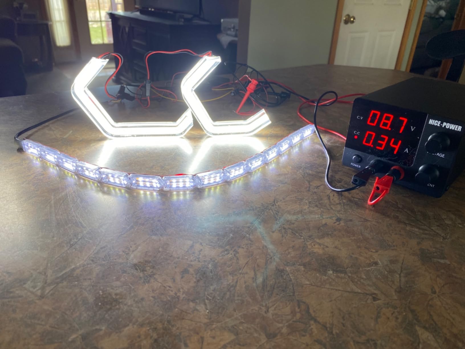 NICE-POWER DC Power Supply Variable, 30V 5A Adjustable Switching Regulated Power Supply with Encoder, Upgraded 3-Digits LED Display, Electroplating DIY LED Test Mini Regulated DC Bench Power Supply customer photo 2