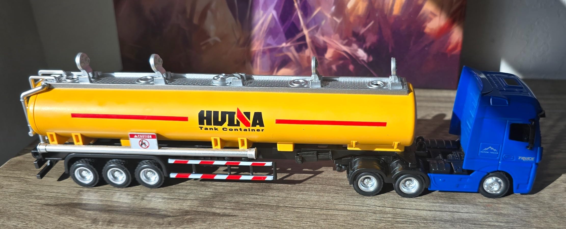 Gemini&Genius Oil Tanker Trailer Toy, Heavy Duty Realistic Look Alloy Hauler Car Toys Vehicle, 1:50 Scale Diecast Tanker Truck, Toy Trucks for Kids (Detachable) customer photo 1