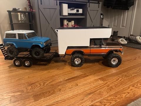 Metal Builder Kit 1/10 RC Trailer with Hitch Mount Receiver & Hauling Ropes for Crawler Cars Axial SCX10 D90 Wrangler TRX4 TRX6 Redcat GEN8 customer photo 2