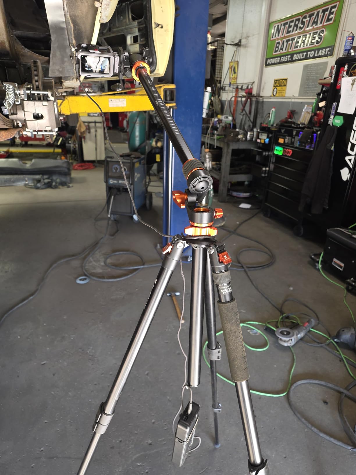 K&F CONCEPT 90''/230cm Ultra High Camera Tripod,Horizontal Overhead Shooting Flexible Travel Tripods with Metal Ball Head 10KG Load Capacity, Detachable Monopod, for Indoor and Outdoor T254A7+BH-28L customer photo 2