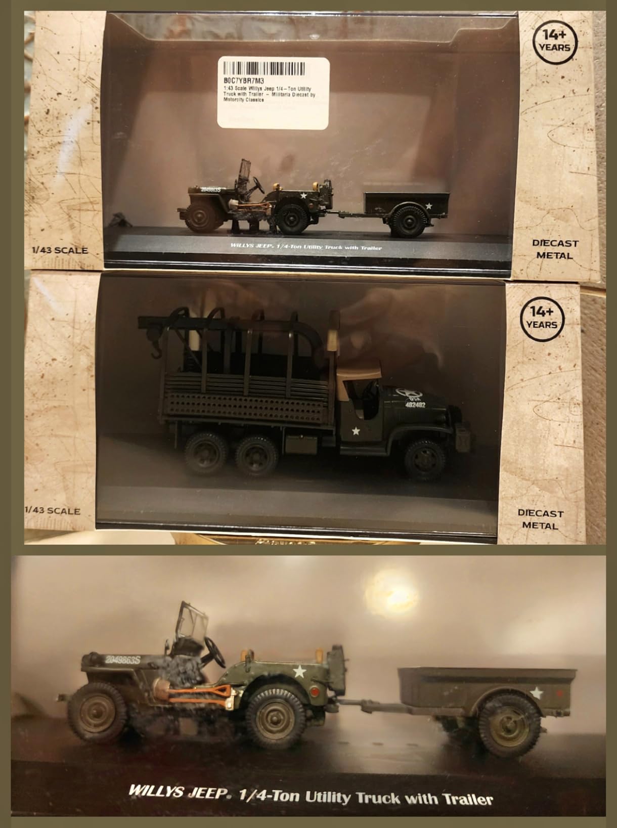 Motor city classics 1:43 Scale M16 Multiple Gun Motor Carriage - Militaria Diecast Model 23202-44 customer photo 1
