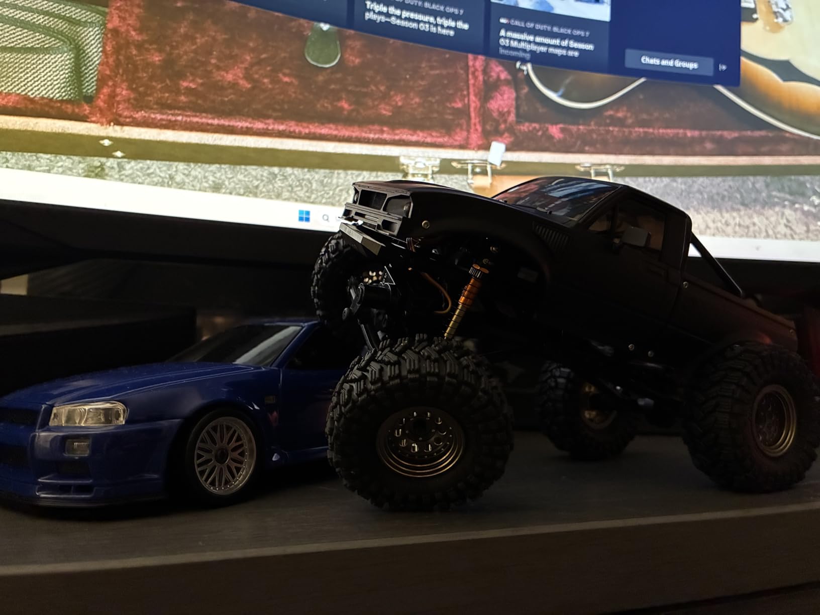 INJORA Black Coating Brass 1.0 Beadlock Wheel Tires Set for Axial SCX24 AX24 TRX4M FCX24 Upgrade 1/24 1/18 RC Crawler Car（Black） customer photo 2