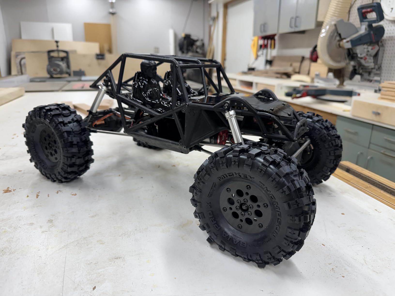 2.2 beadlock Wheels 4PCS Carbon Fiber Wheel Rims for 1/10 RC Crawler Cheater Rigs Capra SCX10 Pro TF2 Element Enduro TRX4 Upgrades accessories customer photo 2