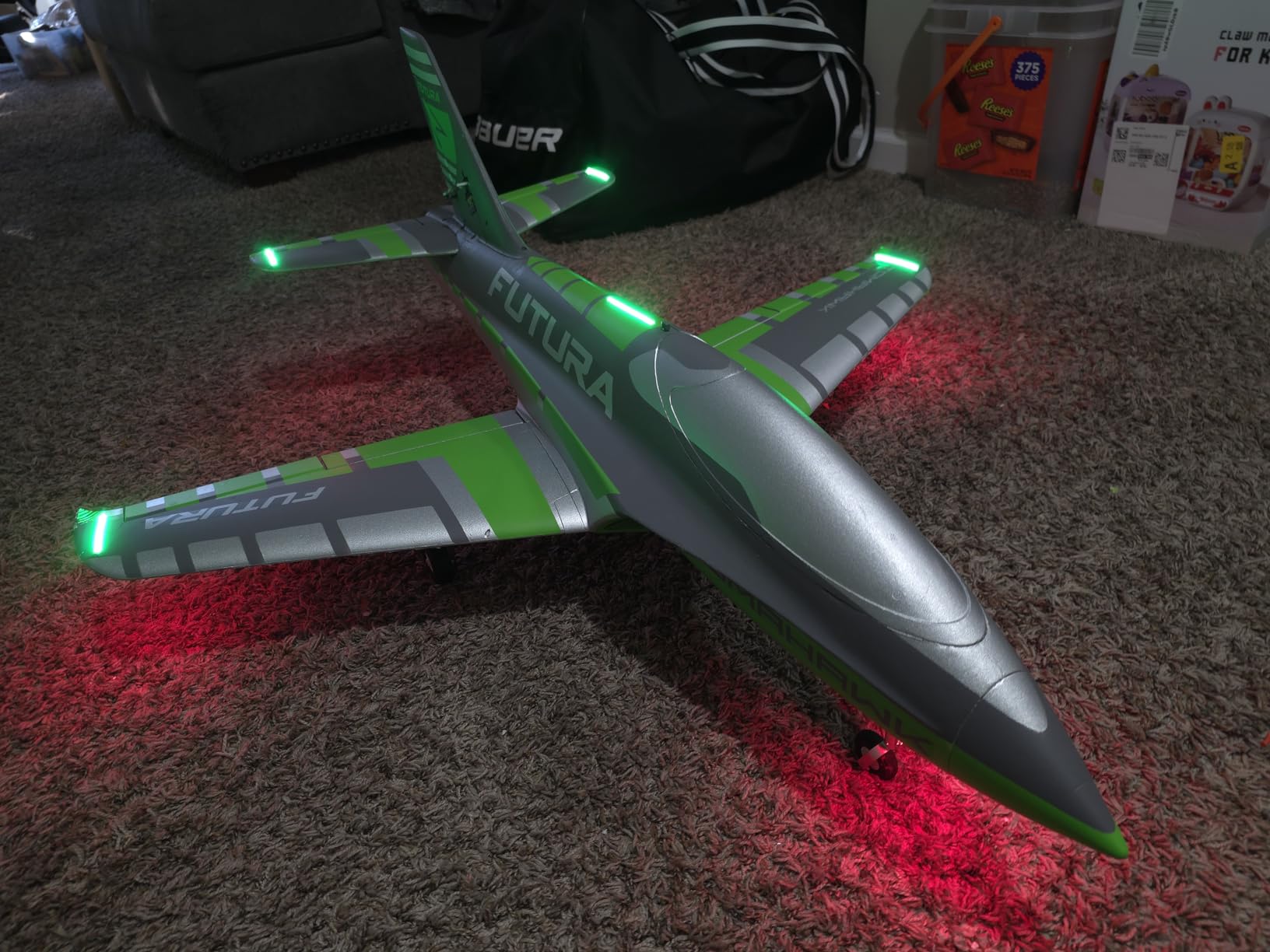 FMS Rc Jets Futura 64MM EDF Sport Jet Green rc Airplanes for Adults for Trainers EDF for Beginners 6 Channel Remote Control Planes PNP customer photo 2