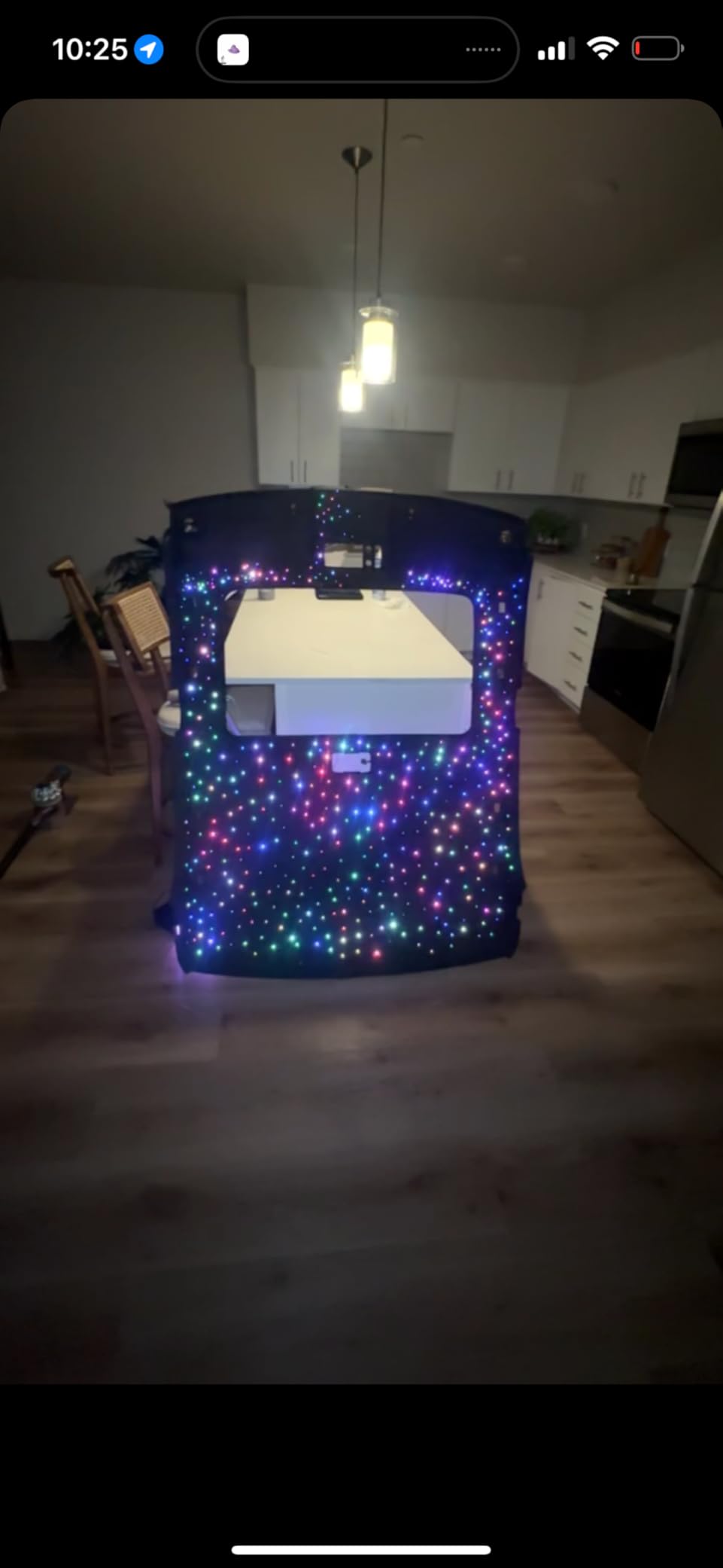 Twinkle Starlight Headliner Light,16W 500pcs 6.5ft LED Star Ceiling Fiber Optic Light Kit APP/Remote Control for Car/Home/Party customer photo 2