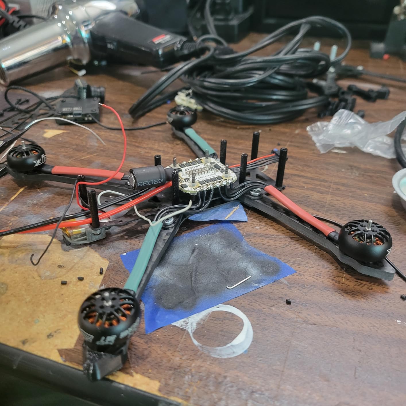 YoungRC 4inch FPV drone frame kit RC Mini Ran'4 Carbon Fiber Frame Kit 185mm with 4mm Thickness Arms For RC FPV Mini Drone Quadcopter customer photo 2