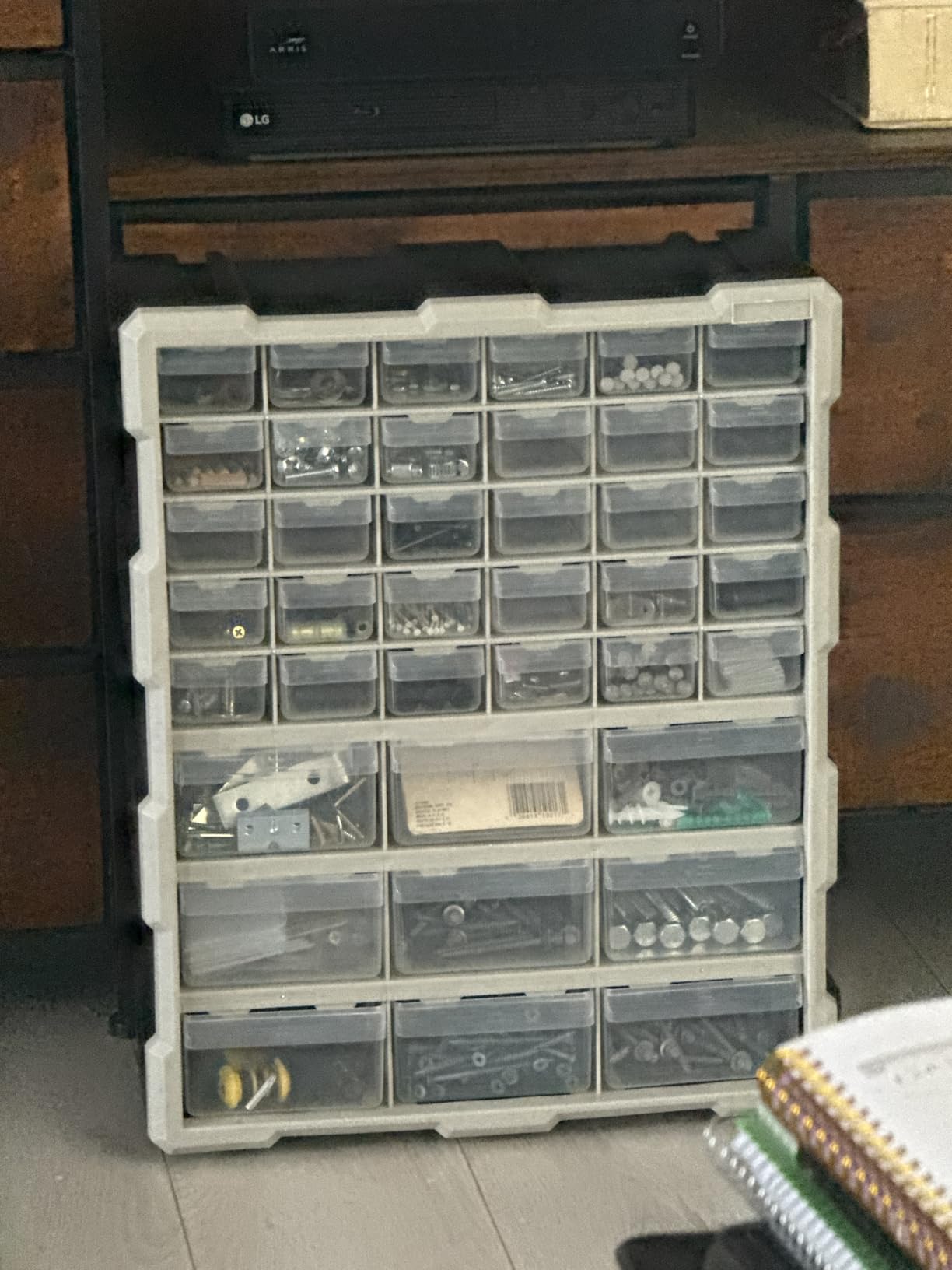 Stalwart 39-Drawer Plastic Small Parts Organizer - Desktop or Wall Storage Drawers for Organizing Hardware, Crafts, Garage, or Classroom (Black) customer photo 1