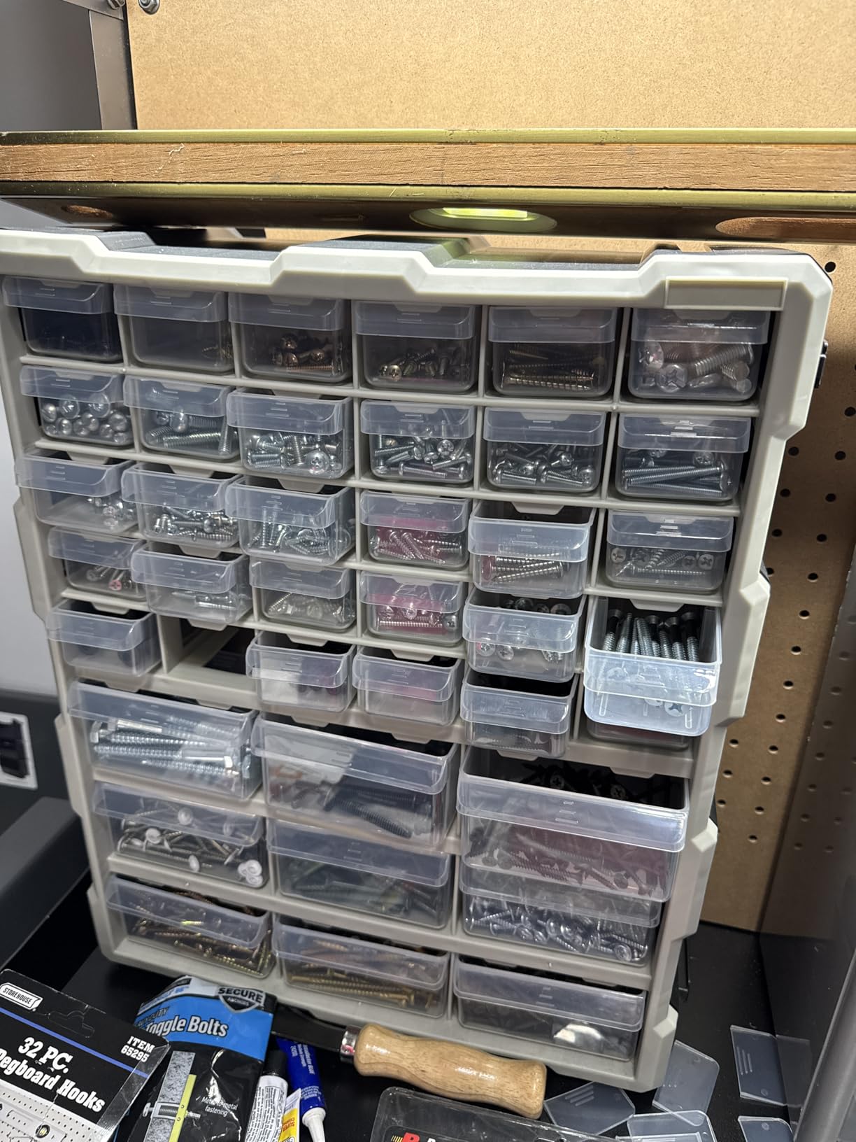 Stalwart 39-Drawer Plastic Small Parts Organizer - Desktop or Wall Storage Drawers for Organizing Hardware, Crafts, Garage, or Classroom (Black) customer photo 2