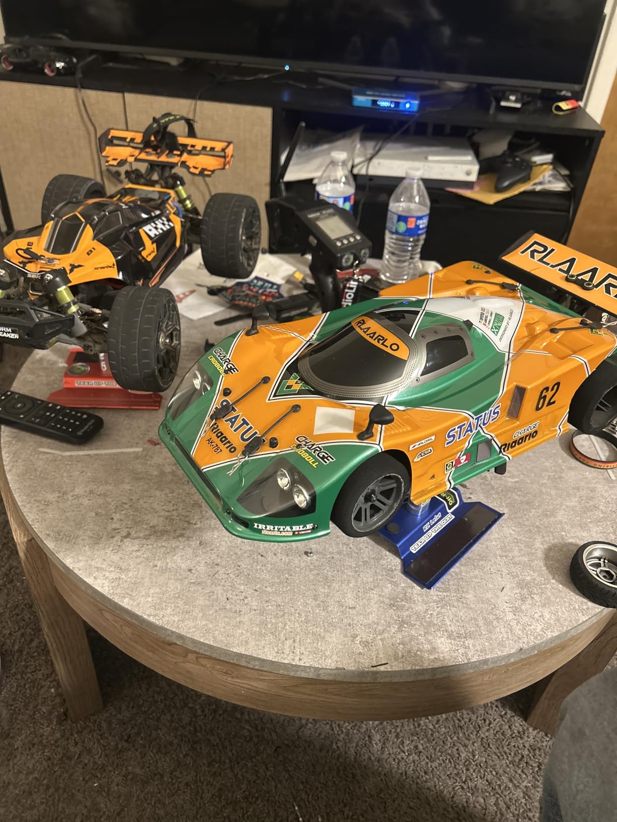 AMORIL RLAARLO 1:10 AK-787 Fast Brushless RC Cars for Adults, Max 75mph Hobby Electric On-Road RTR with 3650 4300KV Brushless Motor, 60A Independent ESC, Remote Control Car for Boys, White customer photo 1