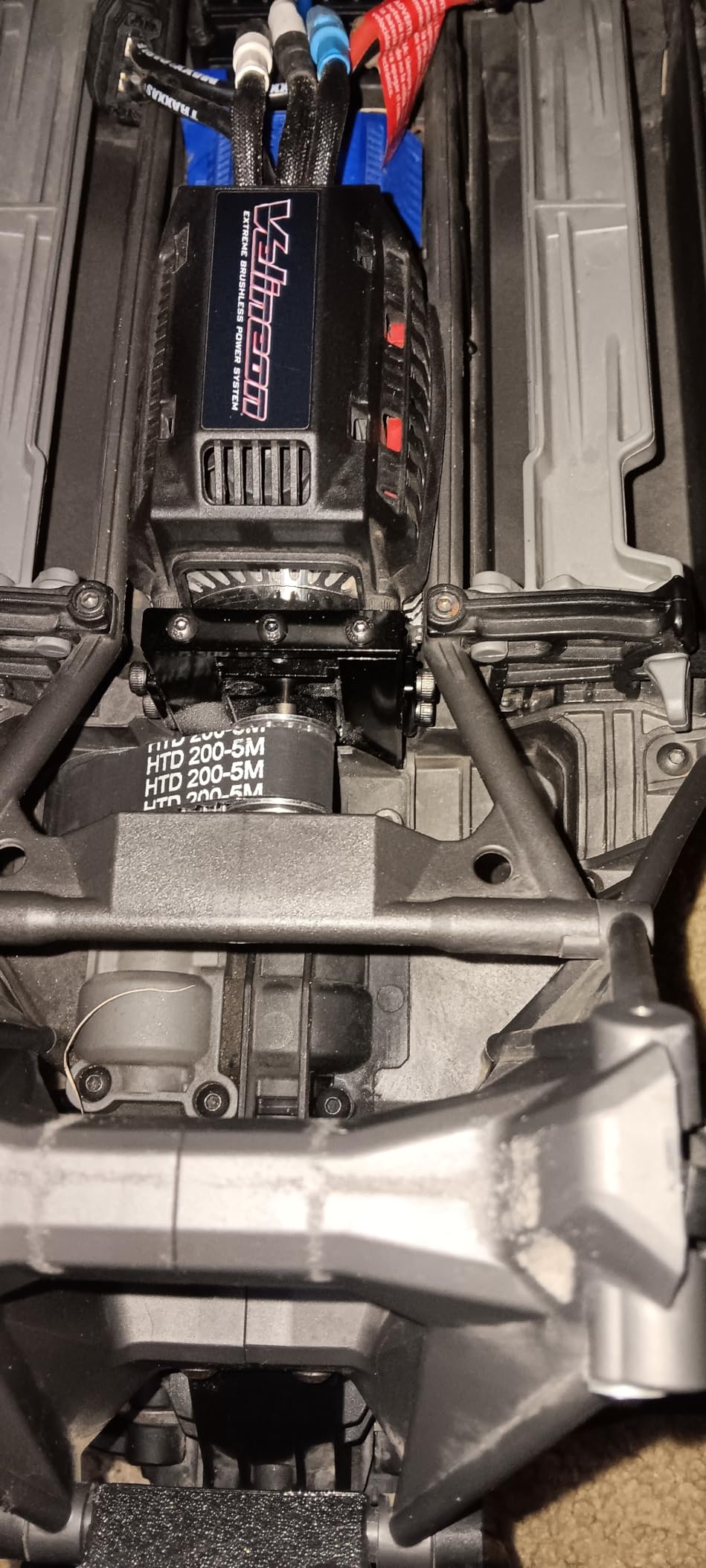 AXSPEED Aluminum Motor Mount Quick Release Motor Base for 1/5 X-MAXX 6S 8S XRT 8S 77086-4 RC Truck (Black) customer photo 2