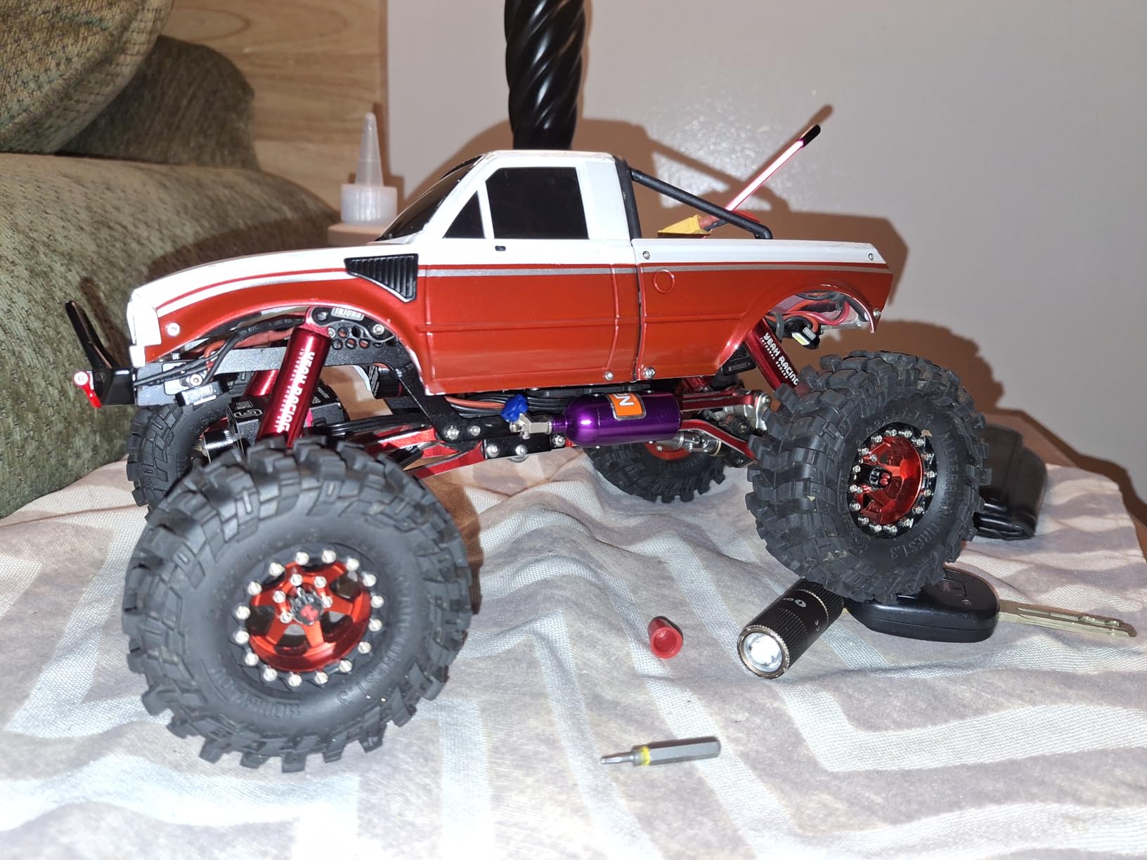 INJORA High Clearance Links Set - CNC Aluminium Chassis Link for TRX4M High Trail K10 F150 Upgrade 1/18 RC Crawler customer photo 1