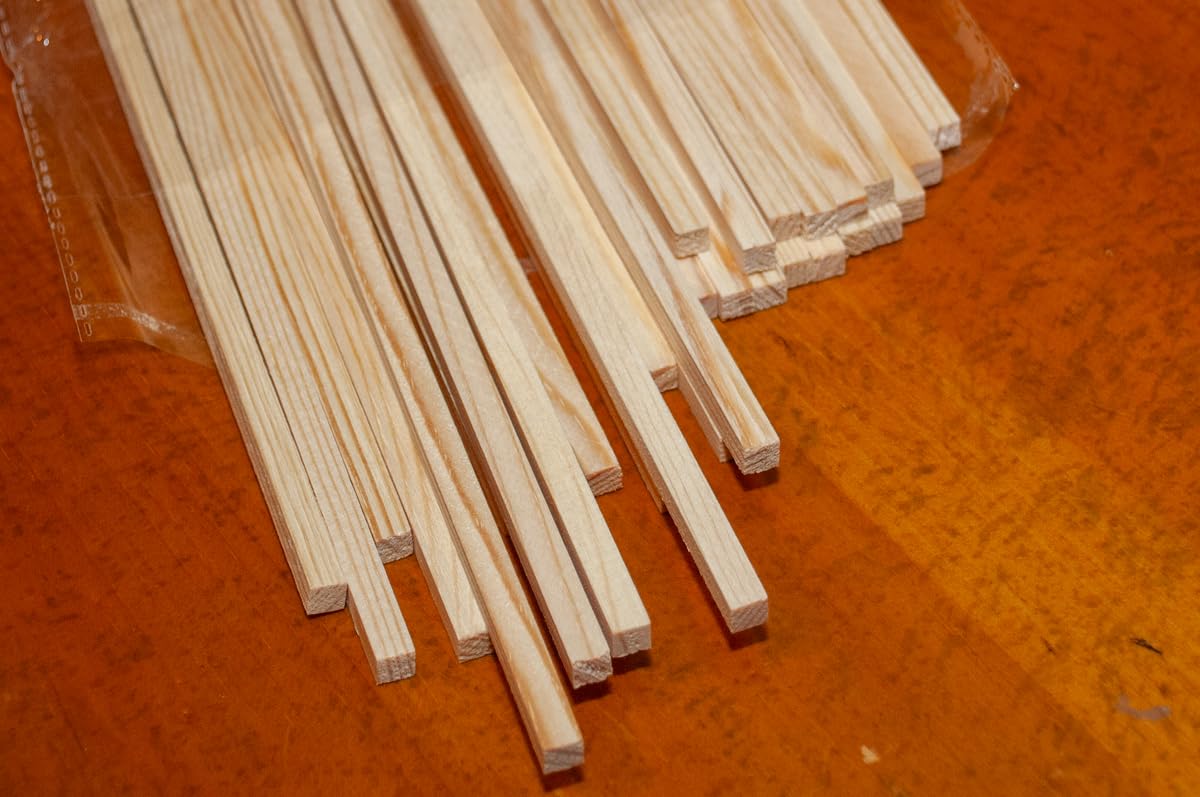 Square Wooden Dowel Rods, 20PCS 1/2
