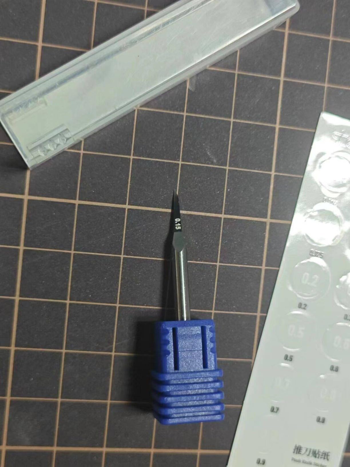 stedi Model Scriber Chisel,Tungsten steel Blades 0.15mm,for Modeling Hobby,RG Scale Model,Gundam Model Kit,for Scribing line, Engraved,Panel line,Resin,Blue customer photo 2
