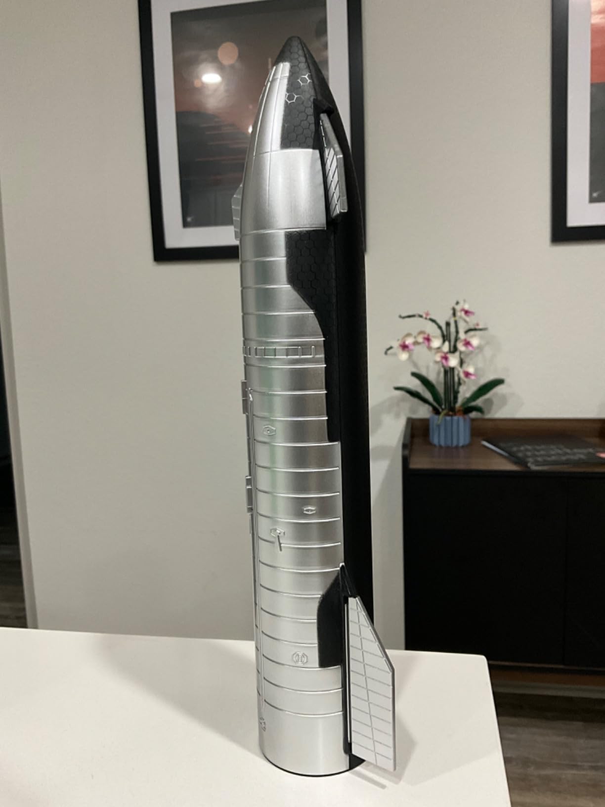 SpeceX Starship Rocket Truck Model Metal Model Ideal Gifts - Dragon Spacecraft Heavy Falcon Rocket Toy Desktop Ornament customer photo 2