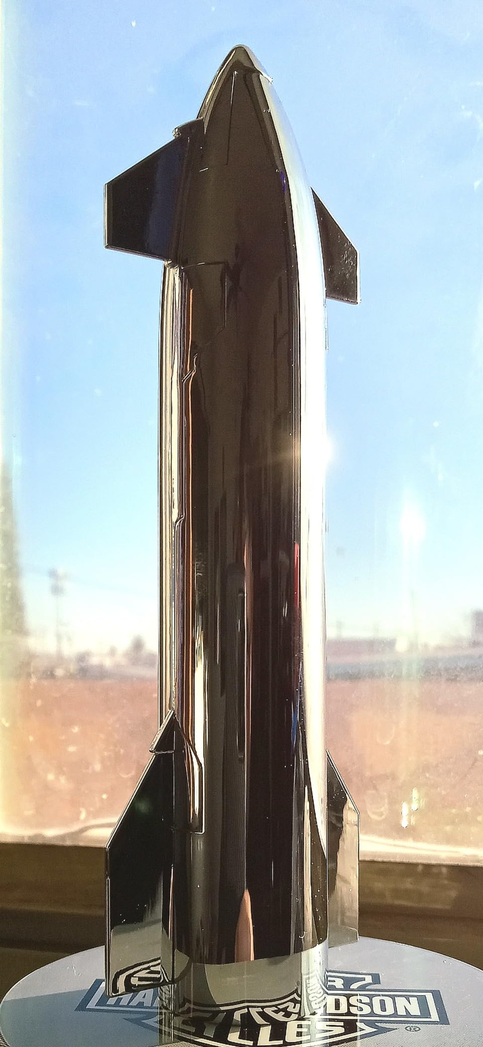 Space Starship Rocket Model with Metallic Texture - Launcher Toy Heavy Falcon 9 Dragon Creative Desktop Ornament customer photo 2