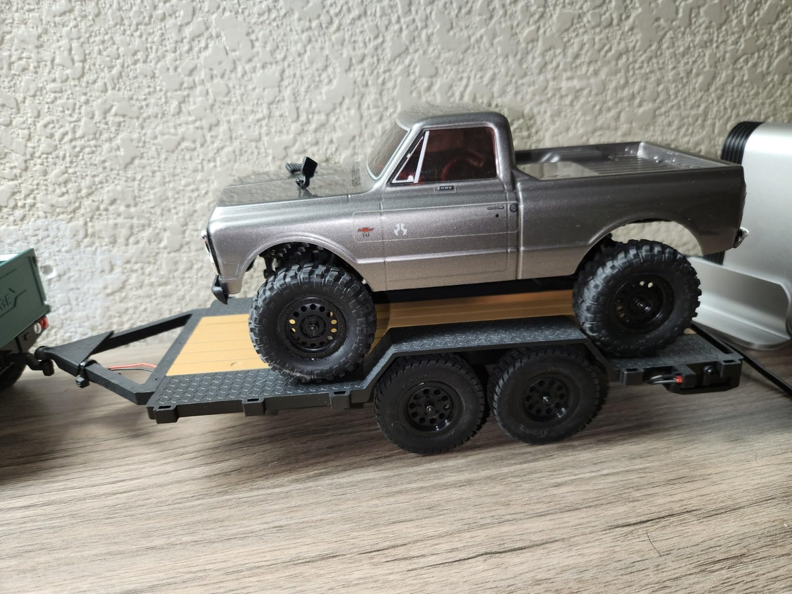 Axial SCX24 Flat Bed Vehicle Trailer with LED Taillights:1/24th customer photo 2