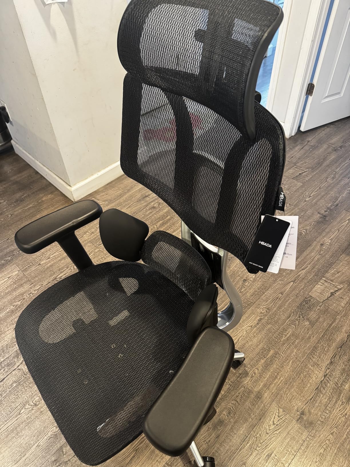 Hbada E3 Air Ergonomic Office Chair Big and Tall Office Chair with 3-Zone Dynamic Lumbar Support 3D Adjustable Headrest customer photo 2
