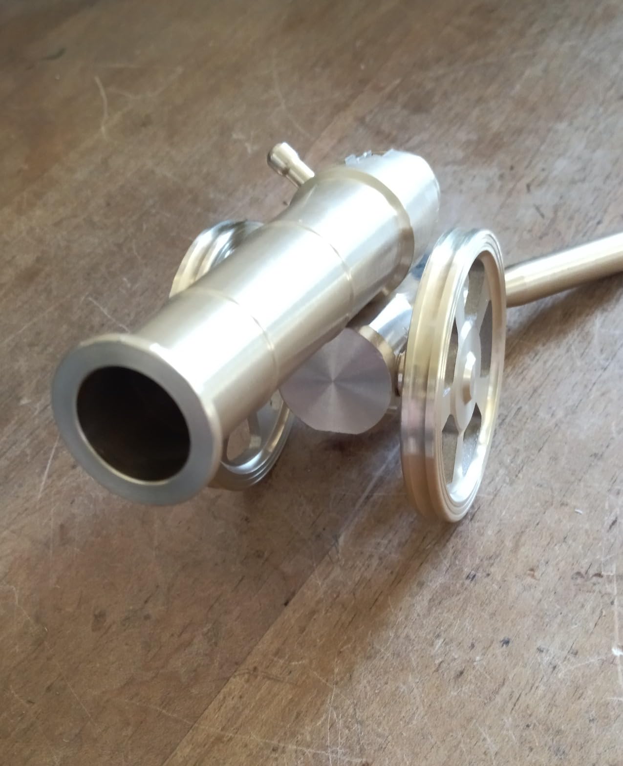 TIETHEKNOT Mini Brass Napoleon Cannon Model Hand-Polished Desktop Showpiece Collectible customer photo 1