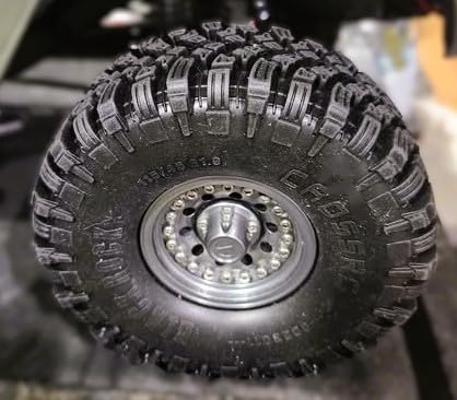 1.9 RC Rock Crawler Tires OD 115mm 1/10 Soft Rubber Mud Slingers Tyres With Foam Insert For 1:10 Crawler Car Traxxas TRX4 Axial SCX10 II RC4WD D90 TF2 Tamiya CC01 Gen8 Beadlock Wheels 4PCS customer photo 1