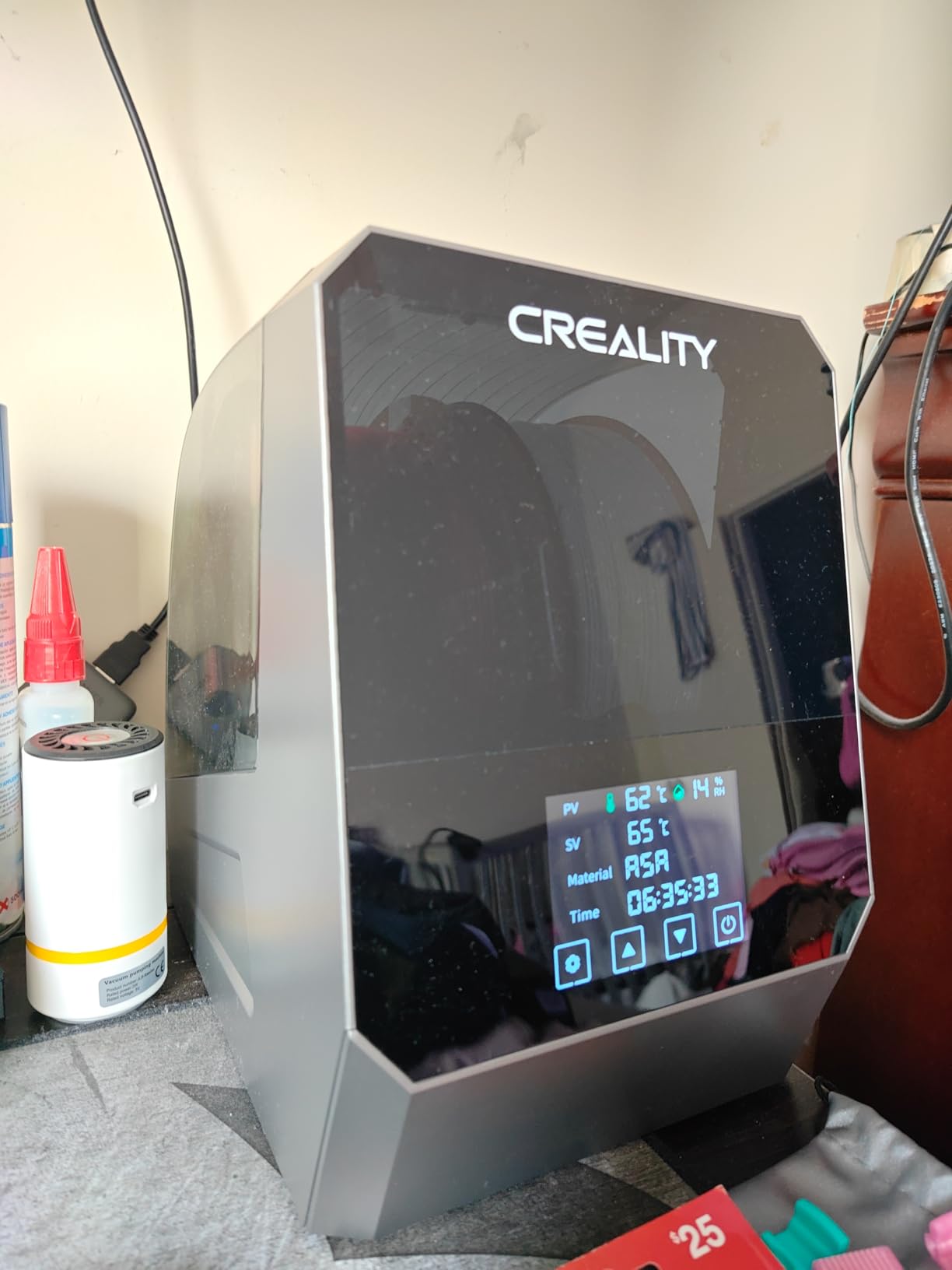 2026 New Creality Space PI Filament Dryer-Christmas Gifts, 3D Printer Filament Dryer Box with 360deg Heating, Upgraded Filament Dehydrator Storage Box Support Nylon ABS PETG PLA TPU 1.75/2.85mm customer photo 2