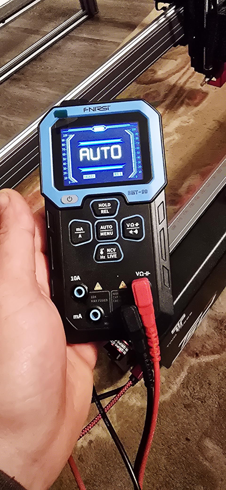 FNIRSI DMT-99 Digital Multimeter 9999 Counts TRMS, Rechargeable Auto-Ranging Volt Meter with Recording and Monitoring Data Mode, Resistance, Capacitance, Diode, Frequency, NCV, Current Voltage Tester customer photo 1