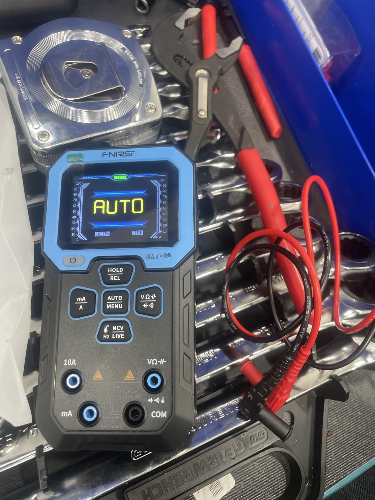 FNIRSI DMT-99 Digital Multimeter 9999 Counts TRMS, Rechargeable Auto-Ranging Volt Meter with Recording and Monitoring Data Mode, Resistance, Capacitance, Diode, Frequency, NCV, Current Voltage Tester customer photo 2