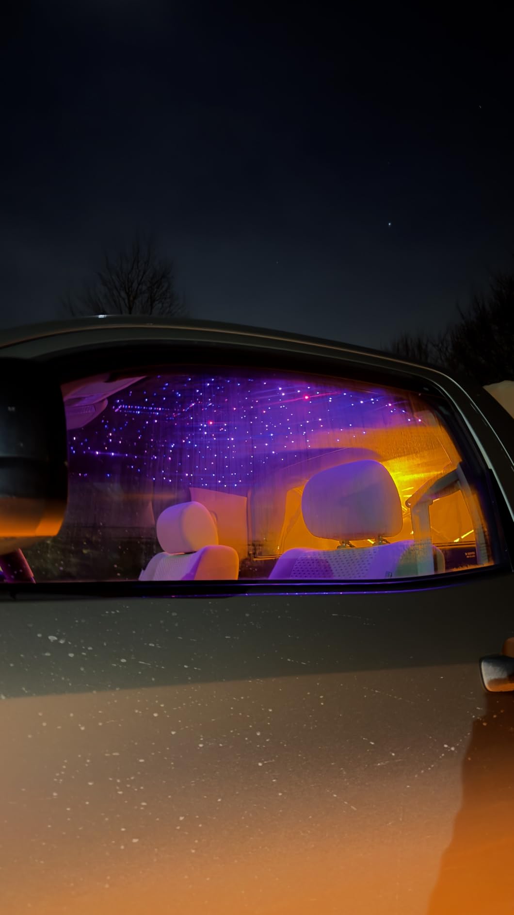 VASTFIRE Starlight Headliner Kit - 1300pcs Twinkle Meteor Fiber Optic Star Lights for Car, Bluetooth APP & Remote Control, RGBW Color Changing, DIY Interior Roof Ceiling Light, Sound Sync LED Kit customer photo 1