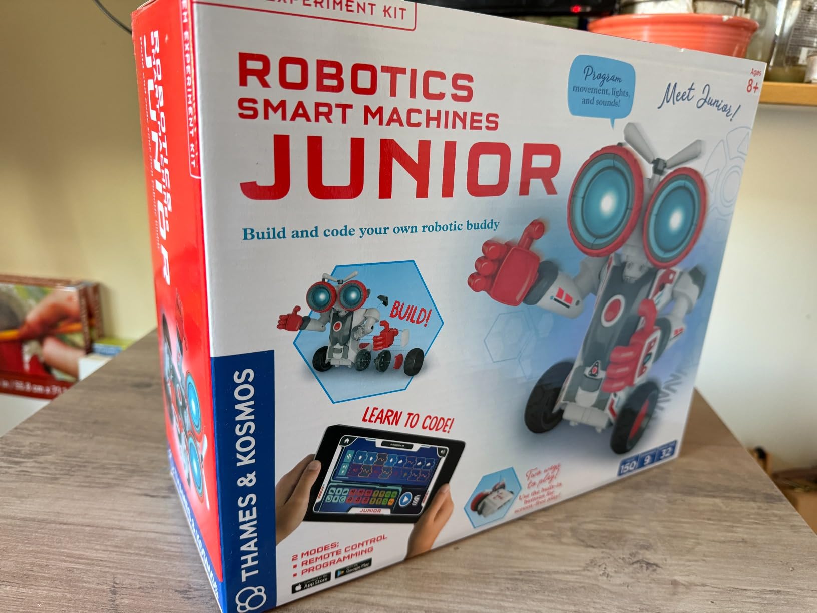 Thames & Kosmos Robotics Smart Machines Junior STEM Kit, Build & Code Your Robot's Movements, Speed, Lights & Sounds, for Ages 8+ customer photo 2