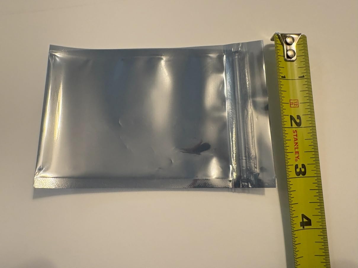 Antistatic Bags, 100pcs Resealable ESD Bags 3.2x4.7inches with Labels for GPU Hard Drive SSD HDD and Electronic Device (Ziplock-3.2X4.7-100pc) customer photo 1